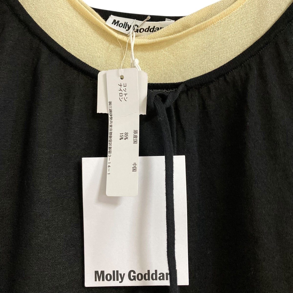 モリーゴダード MOLLY GODDARD レイヤードニット ブラック×アイボリー サイズ：S MOLLY GODDARD(モリーゴダード) レイヤードニット ブラック