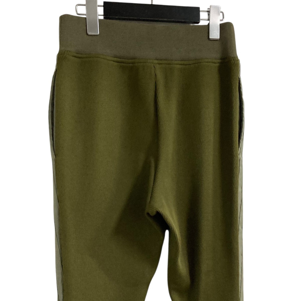 sacai(サカイ) プリーツデザインフレアパンツ 23-06674 カーキ サイズ  