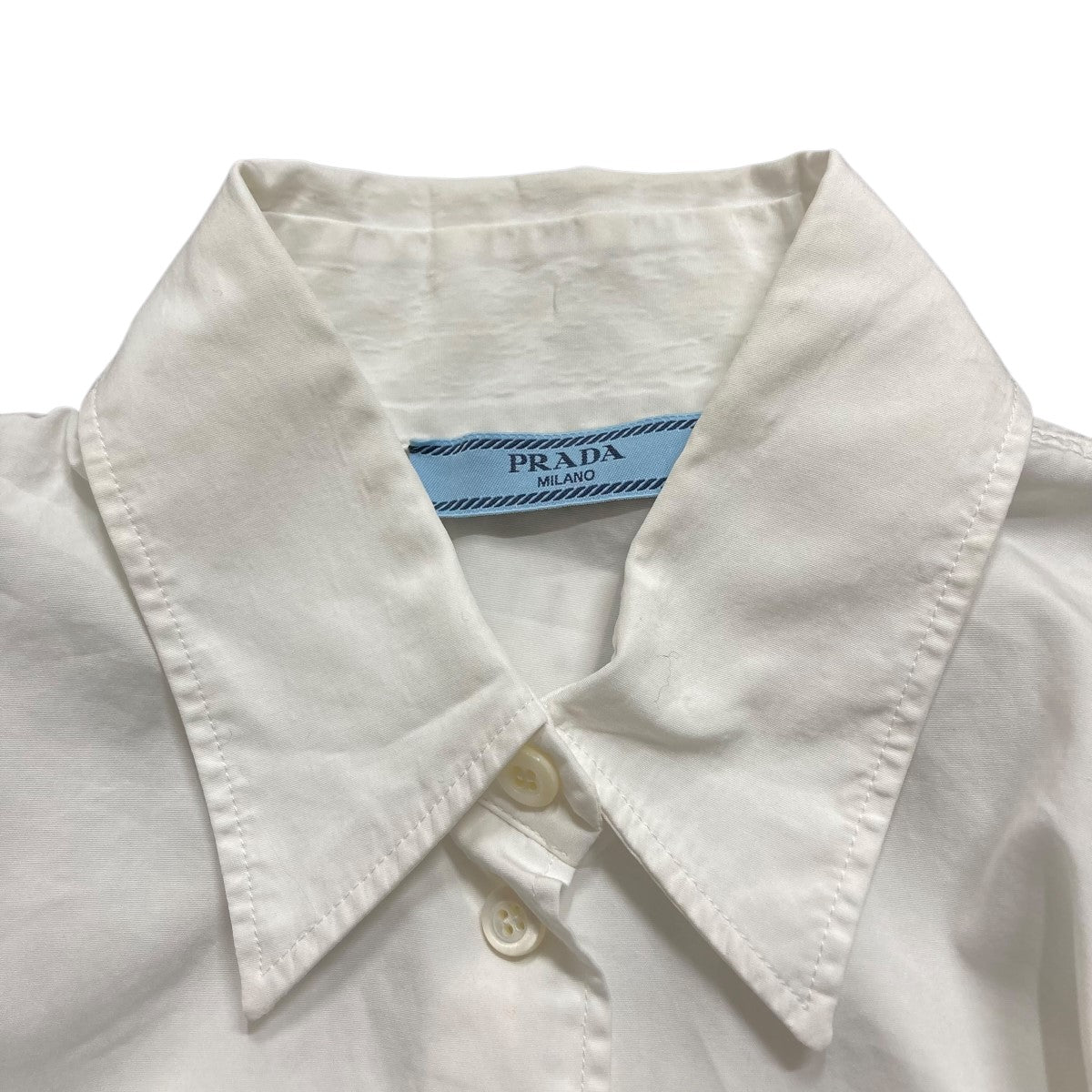 PRADA(プラダ) クロップドシャツ P421GC ホワイト サイズ 38