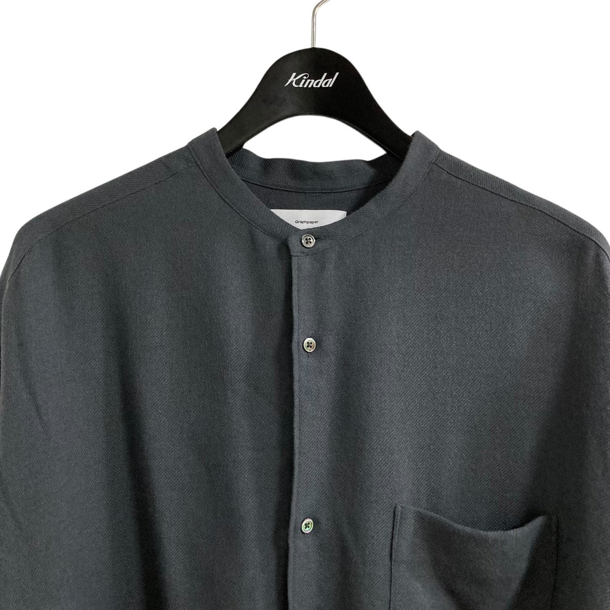 Graphpaper バンドカラーシャツ ※タグ付き Graphpaper (グラフペーパー) Broad L/S Oversized Band Collar