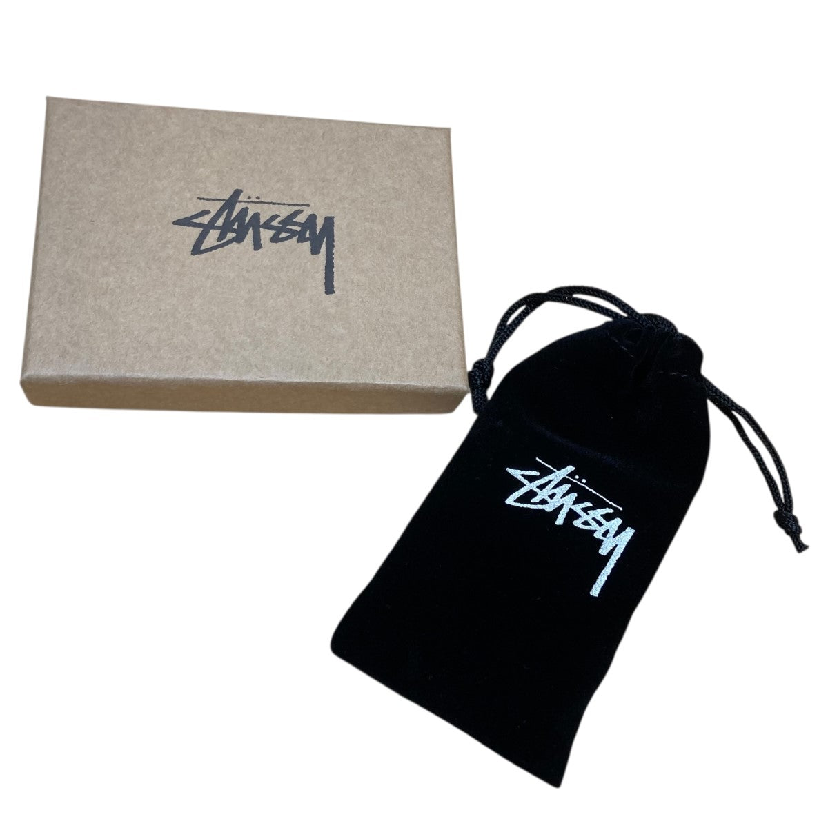 Stussy 黒リング サイズ約2cm 【レア】　非売品 stussy(ステューシー) キーリング シルバー サイズ -｜【公式