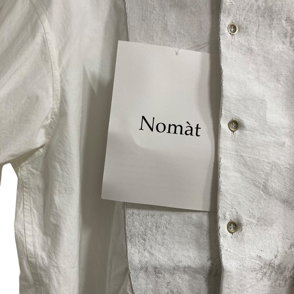 Nomat(ノマット) ウィングカラーシャツ N-B-05 ホワイト サイズ