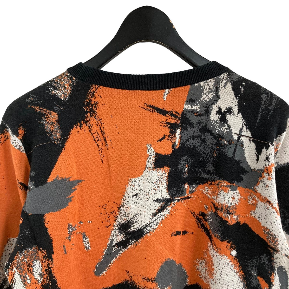 Dior Homme(ディオールオム) グラフィックニット ブラック×オレンジ