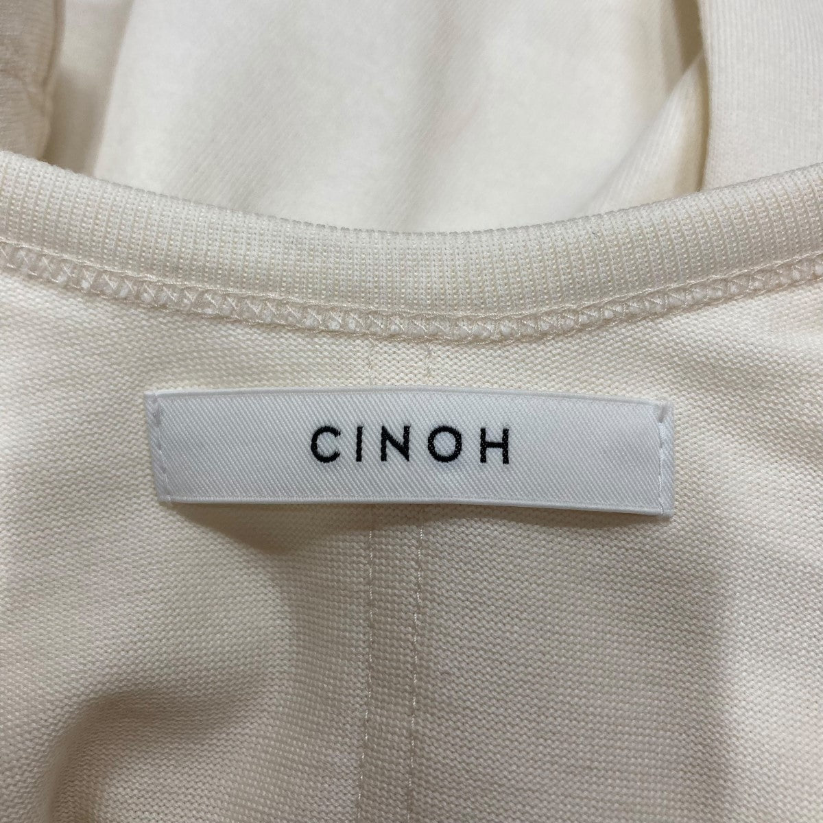 【新品未使用】CINOH/チノ  Tシャツ  ホワイト CINOH（チノ） tシャツ 「CINOH/チノ」別注 REFINA COMPACT TEE/リ