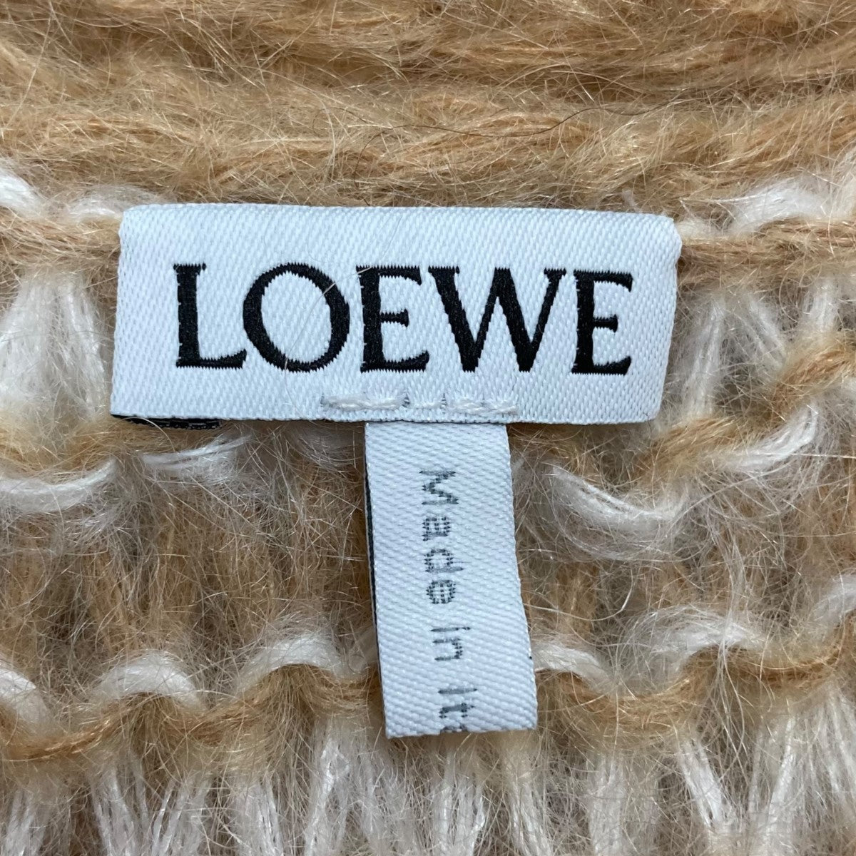 LOEWE(ロエベ) モヘヤ混 アナグラム カーディガン S359Y16K70