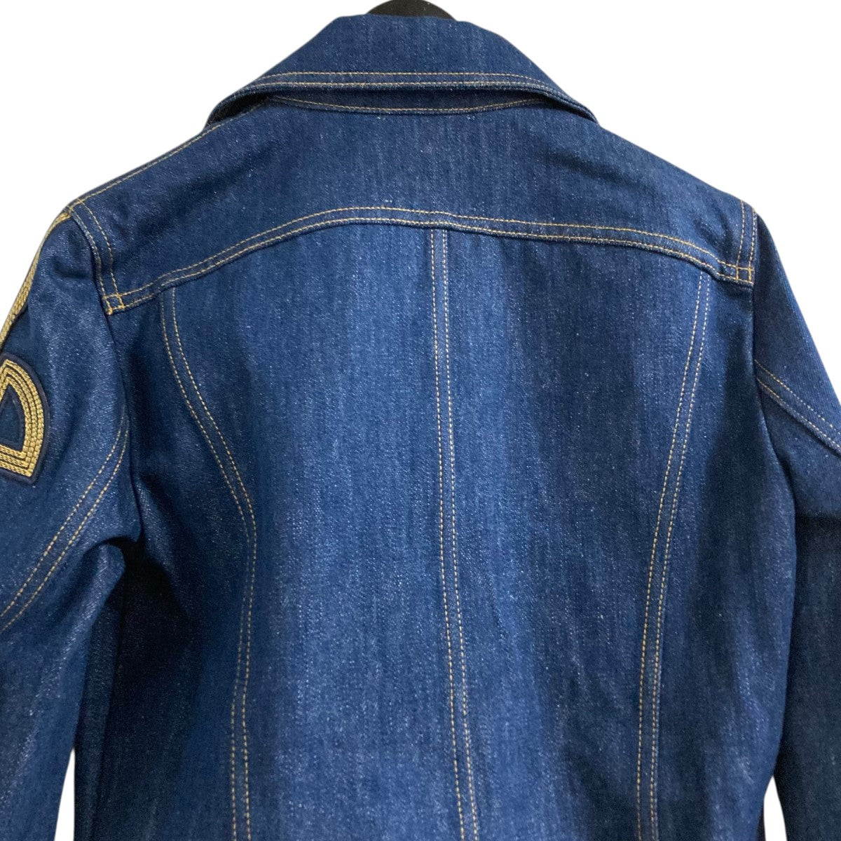 定価12.9万 新品 PATOU パトゥ デニムジャケット 刺繍ロゴ 38