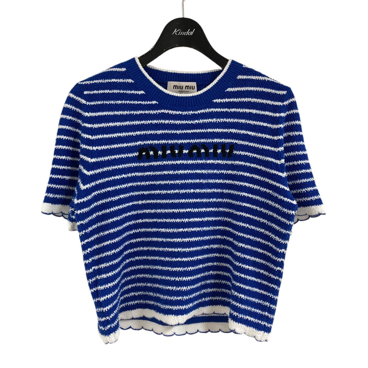 Twiceもも着用　ミュウミュウ新品最新正規品　ボーダーチューブトップ　Tシャツ Twiceもも着用 ミュウミュウ新品最新正規品 ボーダーチューブ