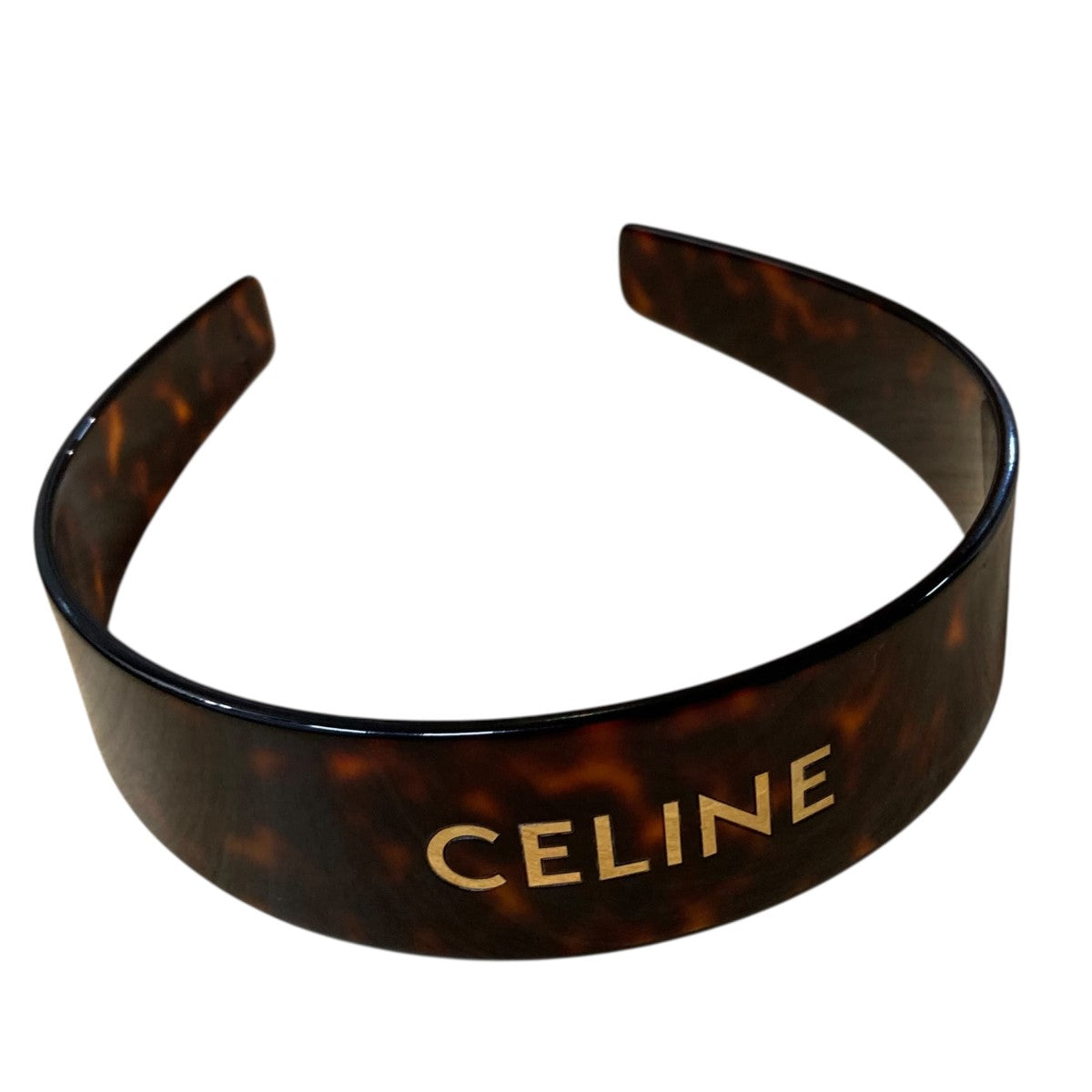 CELINE(セリーヌ) ロゴカチューシャ 46Y376CEA ブラウン サイズ