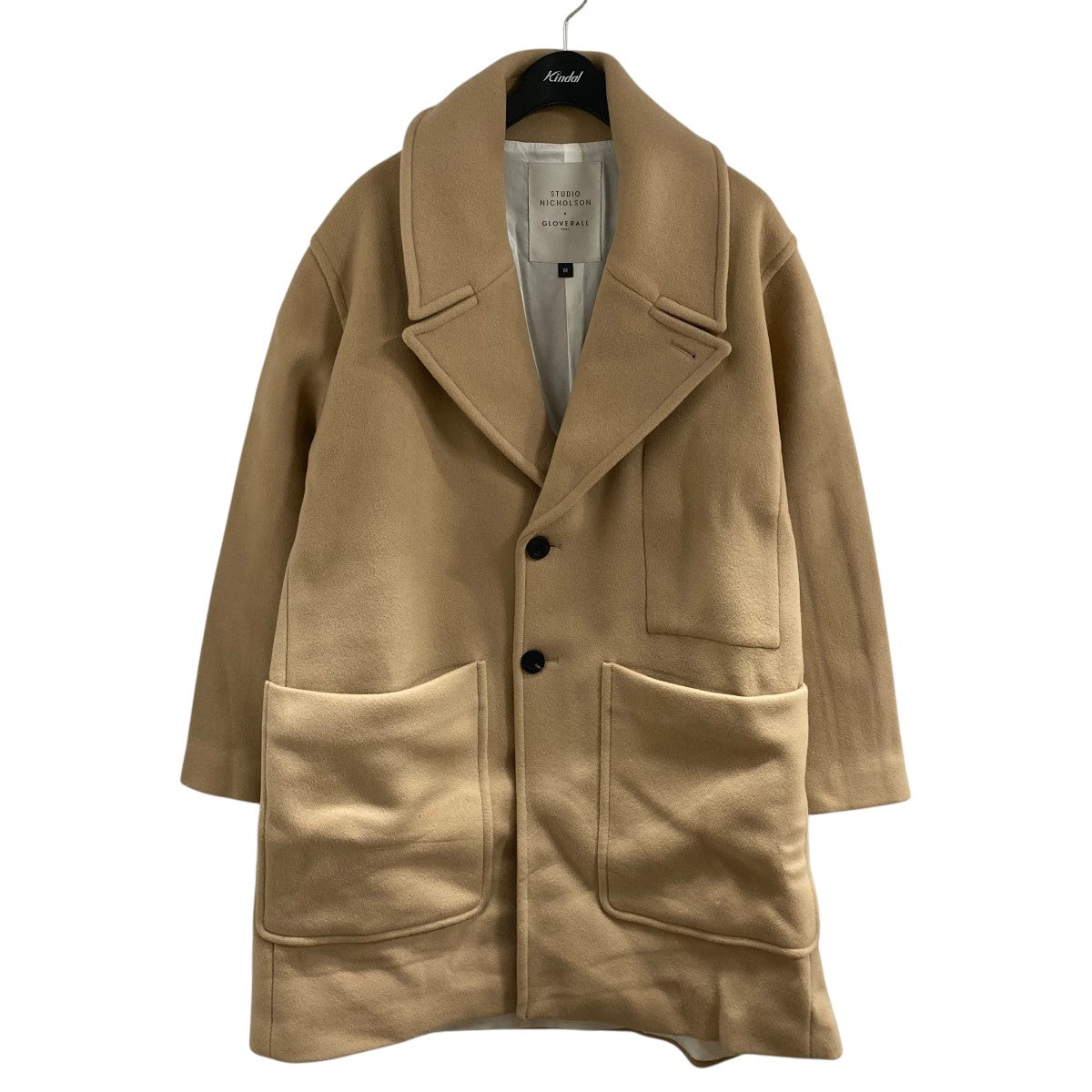 STUDIO NICHOLSON×GLOVER ALL メルトンコート AW19-GL-029 キャメル