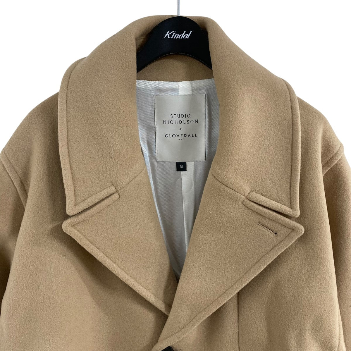 STUDIO NICHOLSON×GLOVER ALL メルトンコート AW19-GL-029 キャメル