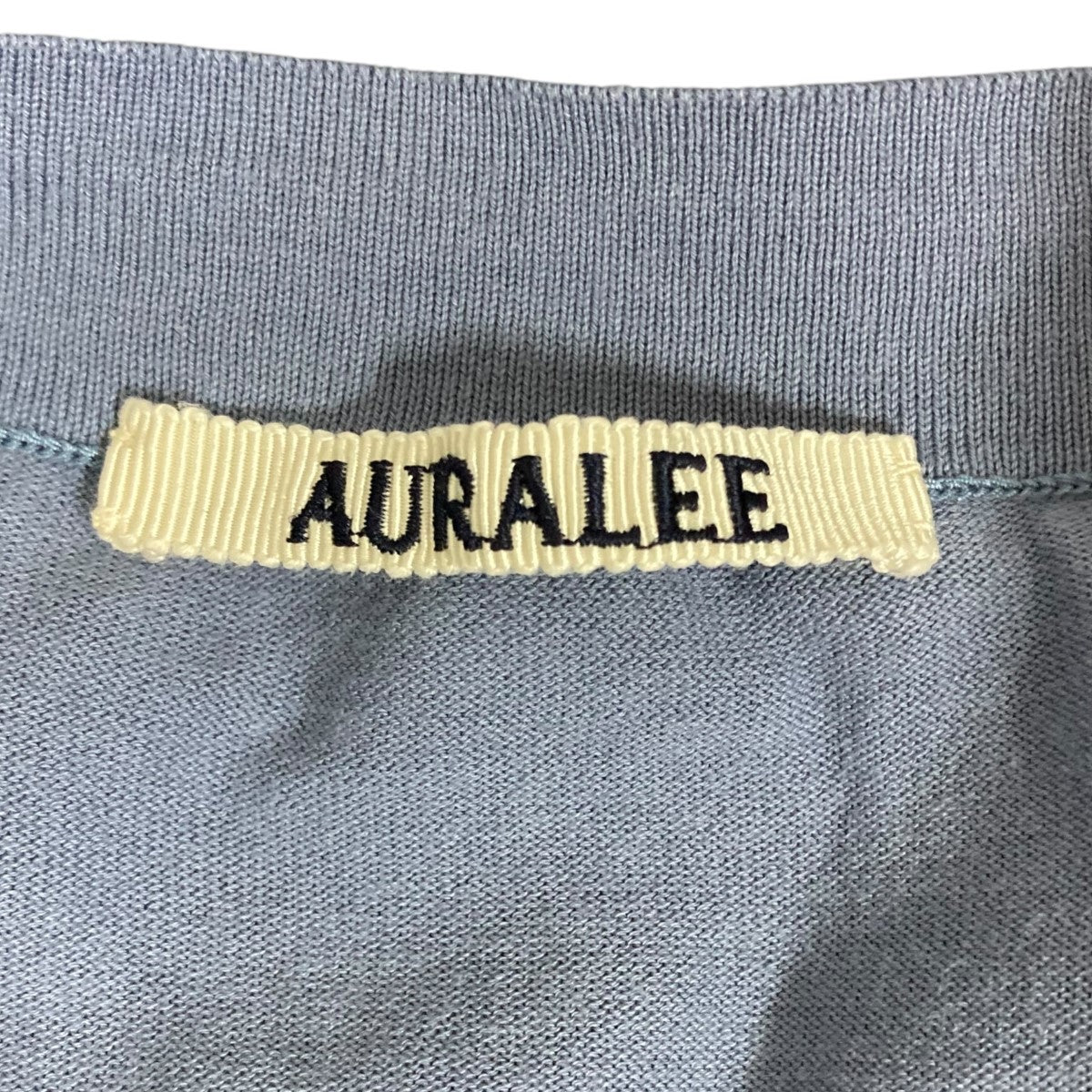 美品★着画あり★AURALEE ハイゲージコットンニットシャツカーディガン 美品☆着画あり☆AURALEE ハイゲージコットンニットシャツ