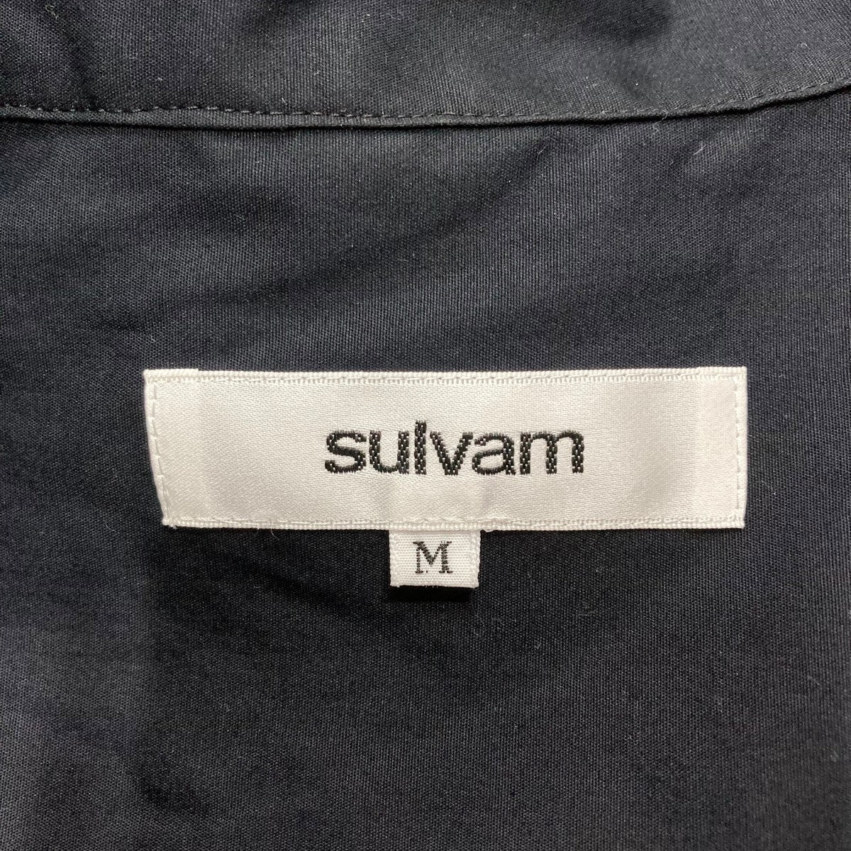 sulvam(サルバム) ブロークンオープンカラーシャツ MU-B02-001