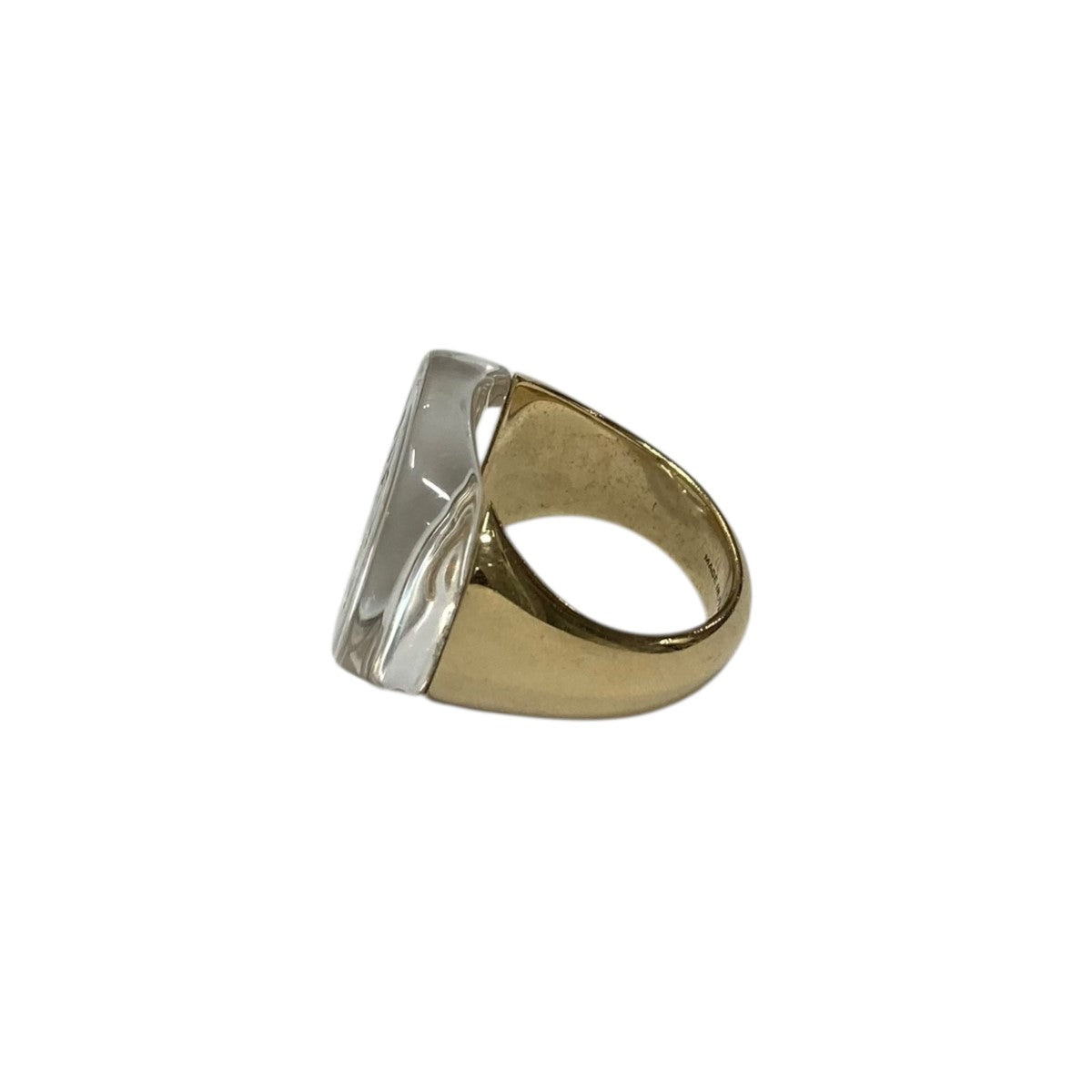 MIU MIU(ミュウミュウ) transparent Plexiglas And Metal Ring