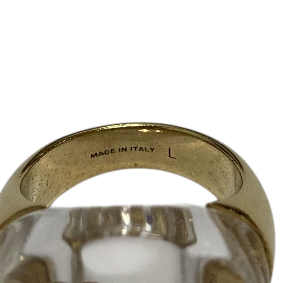 MIU MIU(ミュウミュウ) transparent Plexiglas And Metal Ring