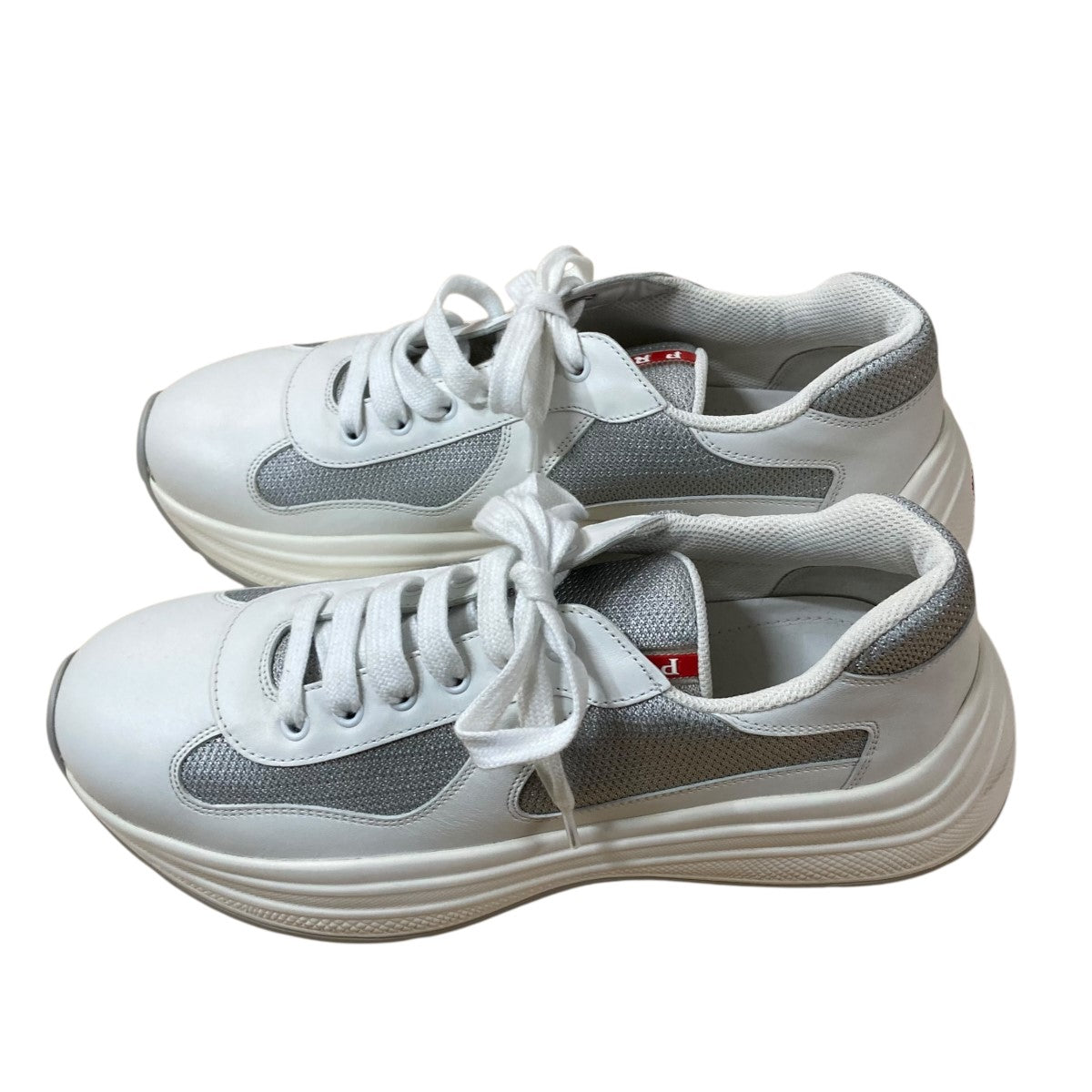 ★PRADA / プラダ ★ スニーカー 2EG484 PRADA】セール！2EG483 ロゴ おしゃれ レザースニーカー (PRADA