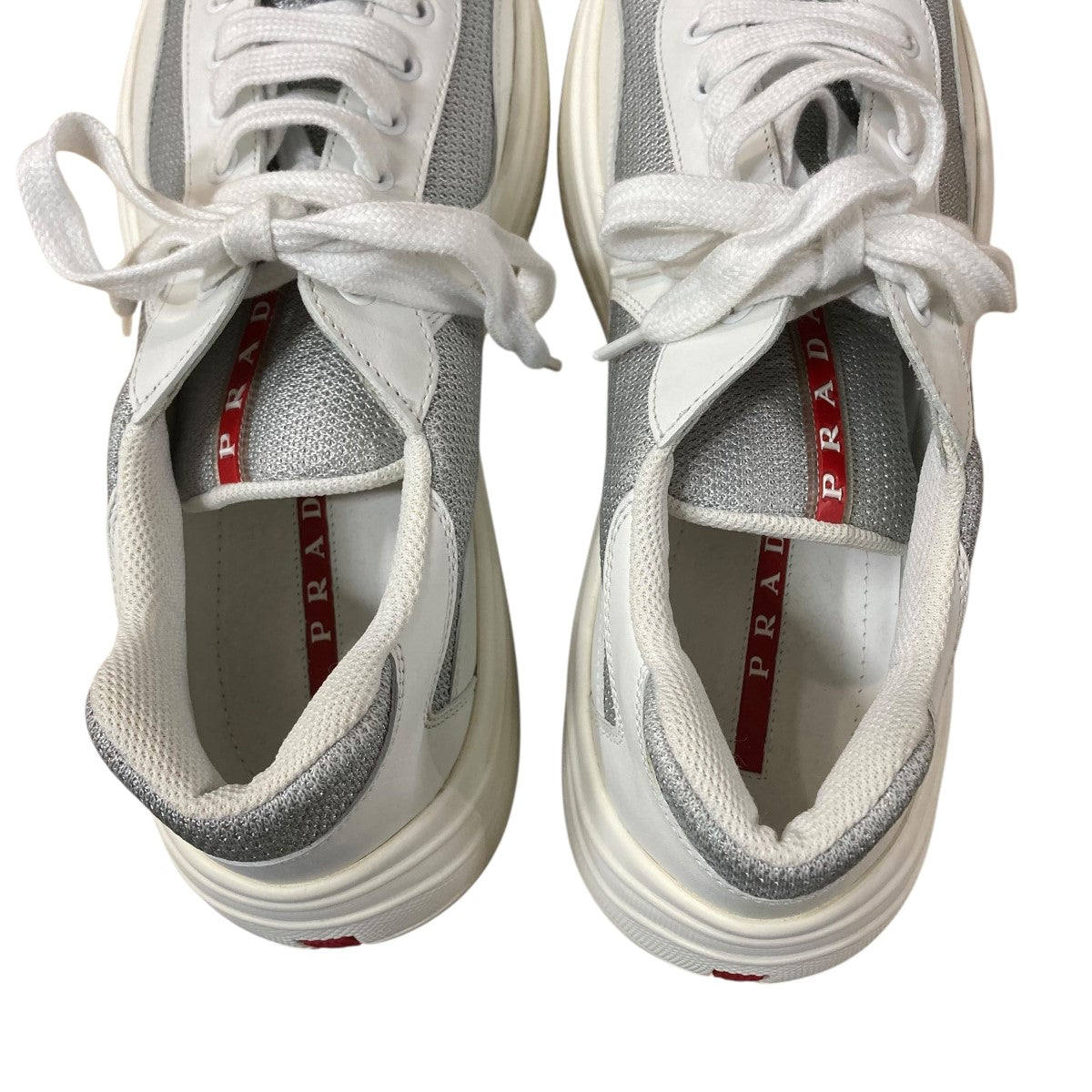 PRADA(プラダ) スニーカー 4E3494 ホワイト サイズ 8 1/2