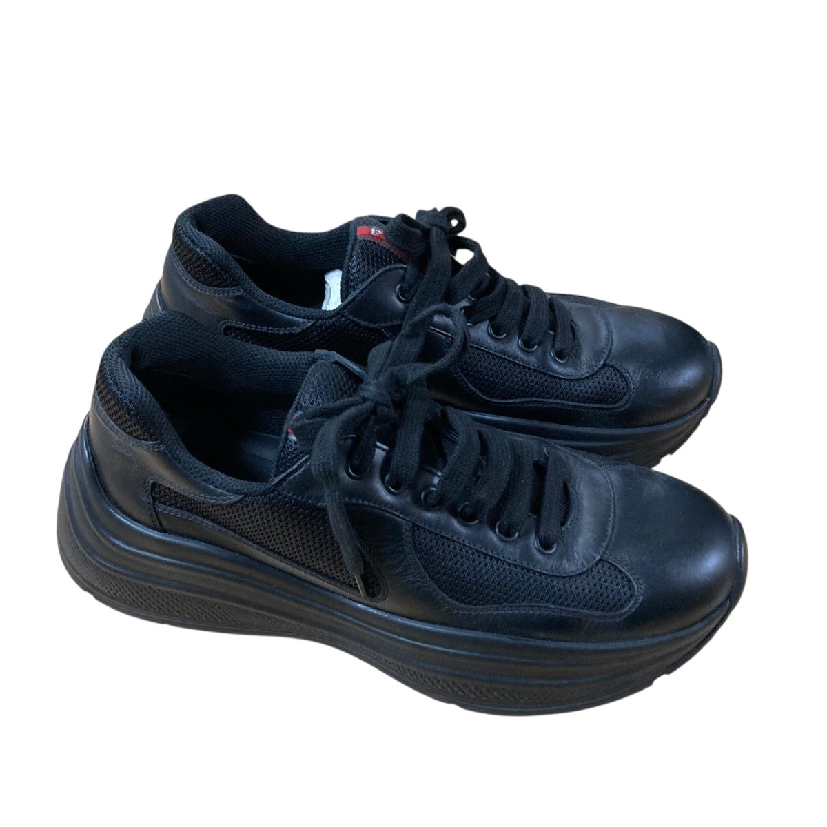 PRADA(プラダ) ローカットスニーカー 4E3494 ブラック サイズ 6