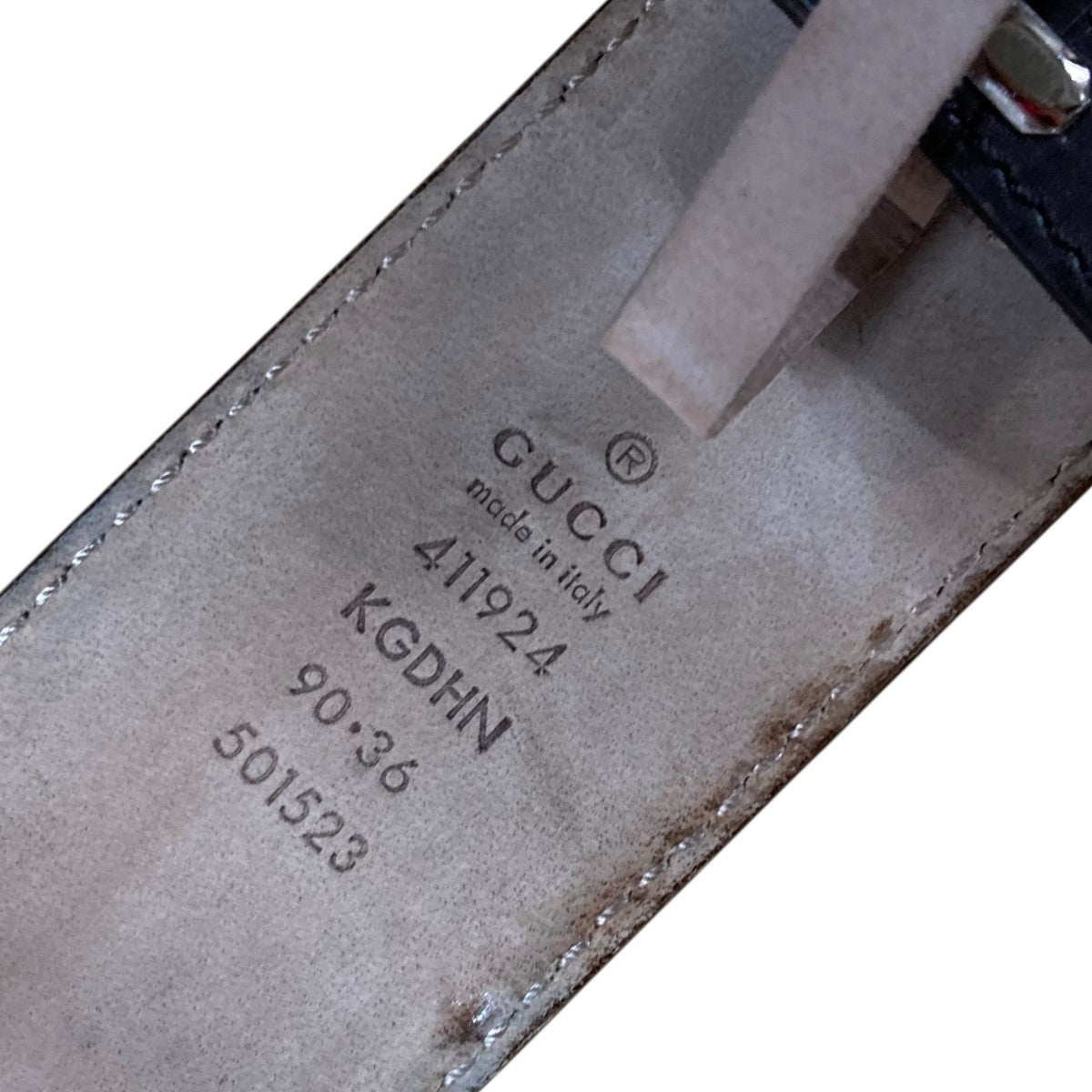 【美品】GUCCI オールドグッチ インターロッキング ベルト シルバー GUCCI(グッチ) インターロッキングG ベルト 501523 ベージュ