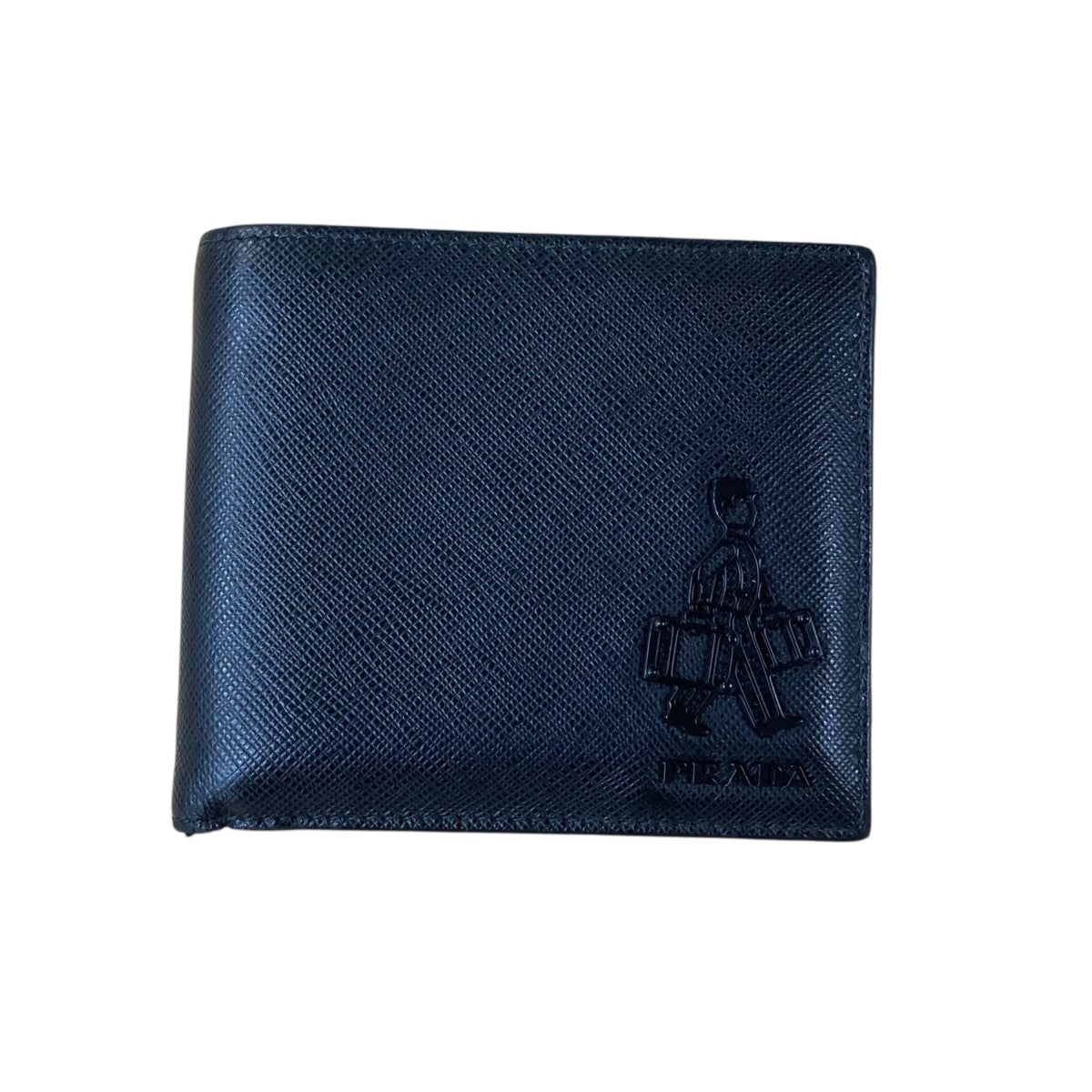 PRADA プラダ 2つ折り財布 ヴィッテロ マイクログレイン 2MO738