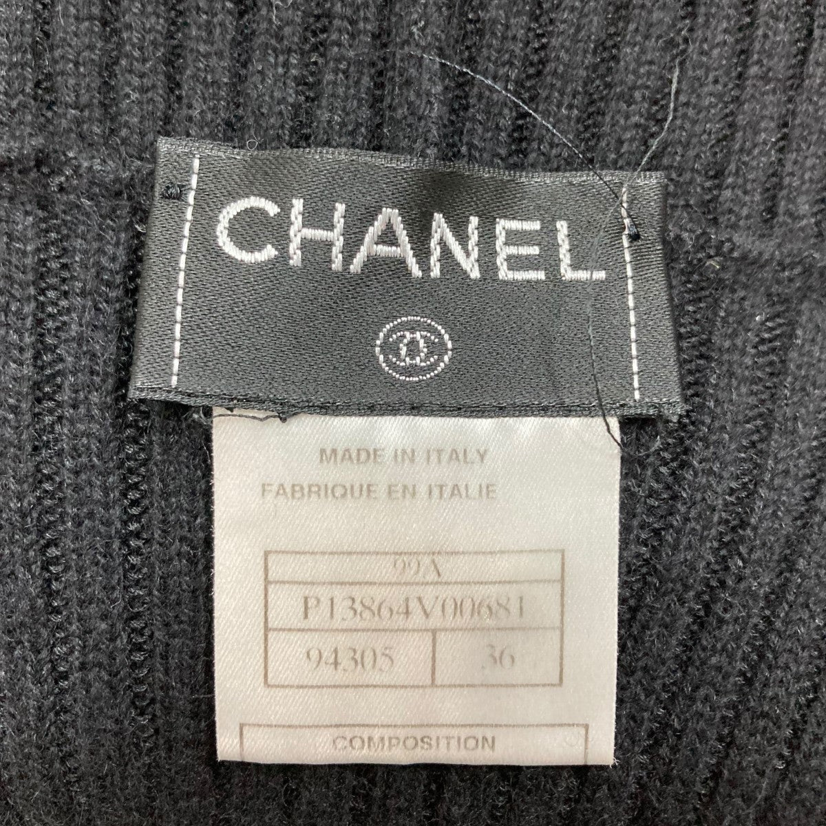 CHANEL(シャネル) ココマークニットワンピース P13864V00681 ブラック