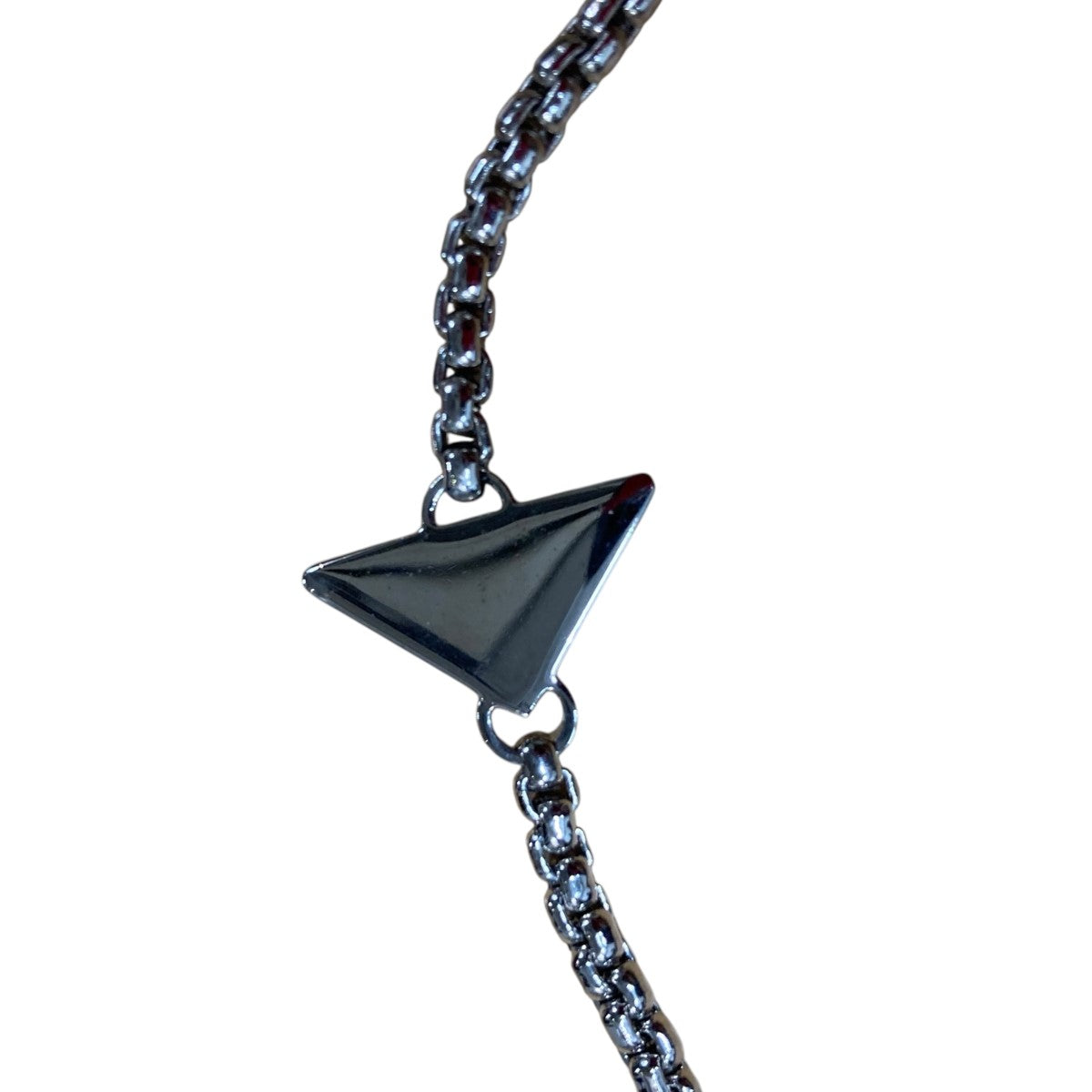 【新作‼️】プラダ　ネックレス　ブラック PRADA(プラダ) AIR PODSケースチェーン シルバー×ブラック