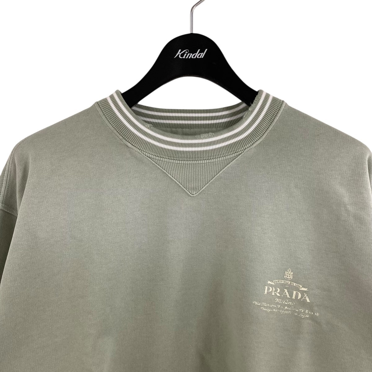 PRADA クルーネック　スウェットシャツ PRADA(プラダ) フェード加工クルーネックスウェットトレーナー