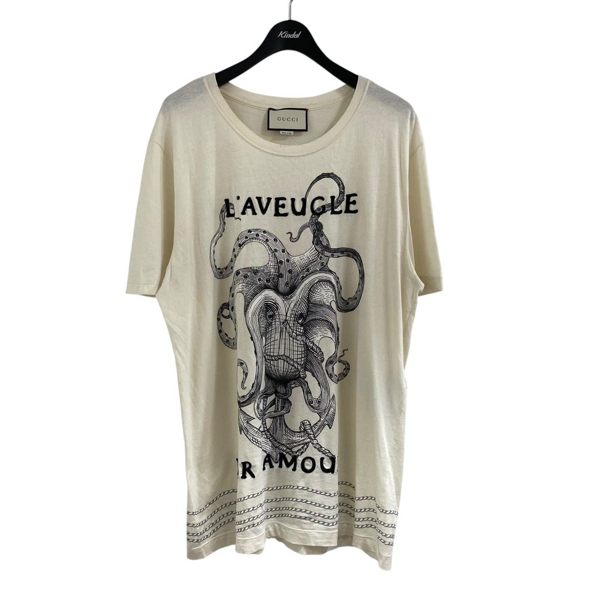 GUCCI(グッチ) シェリーラインロゴプリントドラゴン刺しゅう