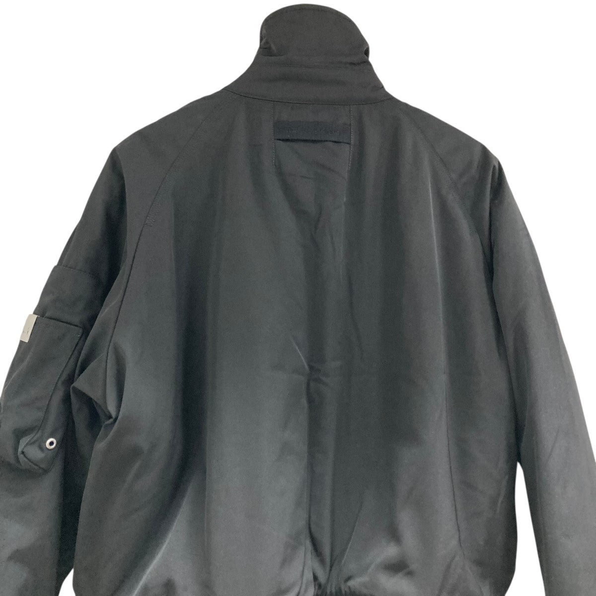 TOWER SLEEVE BLOUSON ブラック STAND COLLAR ZIP UP BLOUSON – minimus