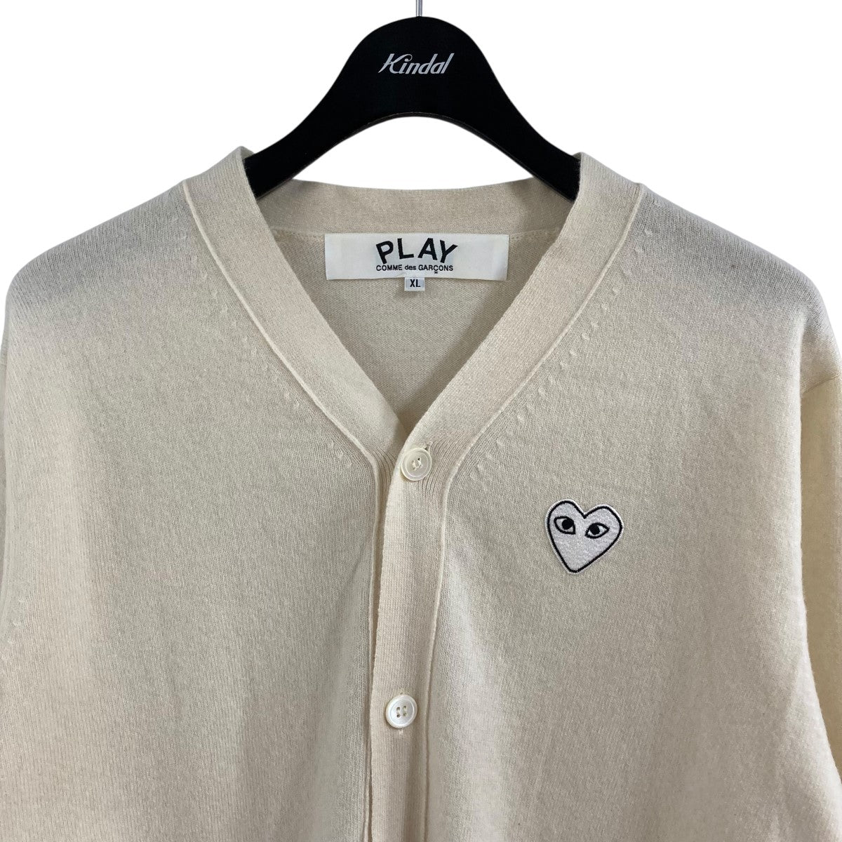 PLAY ハートロゴ ベージュ カーディガン XL コムギャル 楽天市場】【COMME des GARCONS】コムデギャルソン PLAY ハート