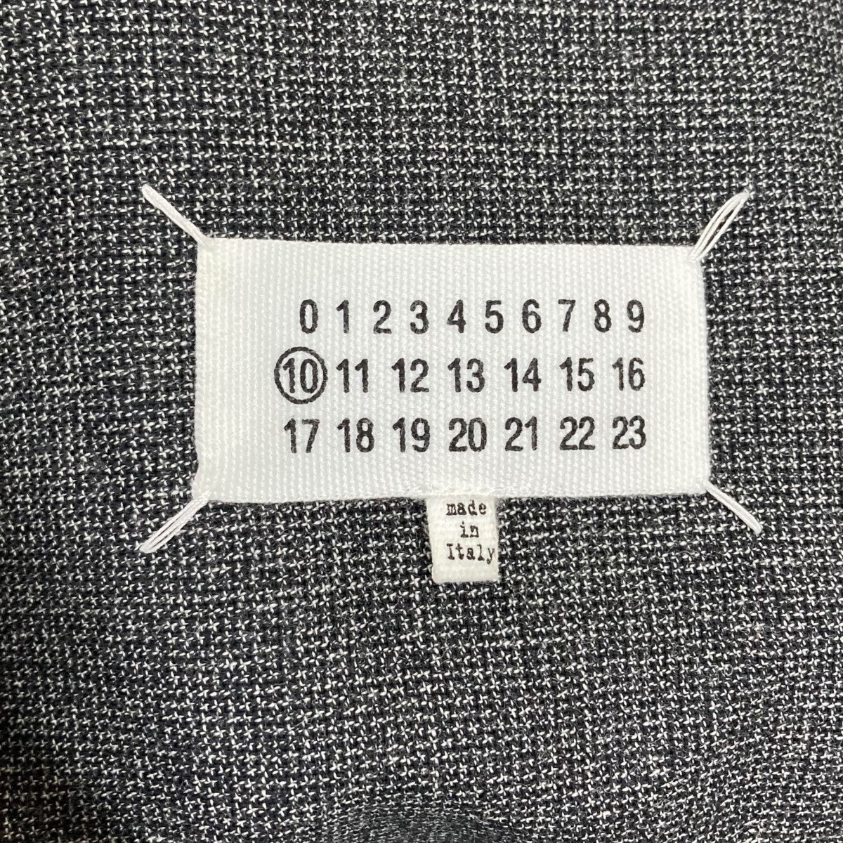 Maison Margiela 定番 ノーカラージャケット 稀少50 グレー Maison Margiela(メゾンマルジェラ) ノーカラージャケット