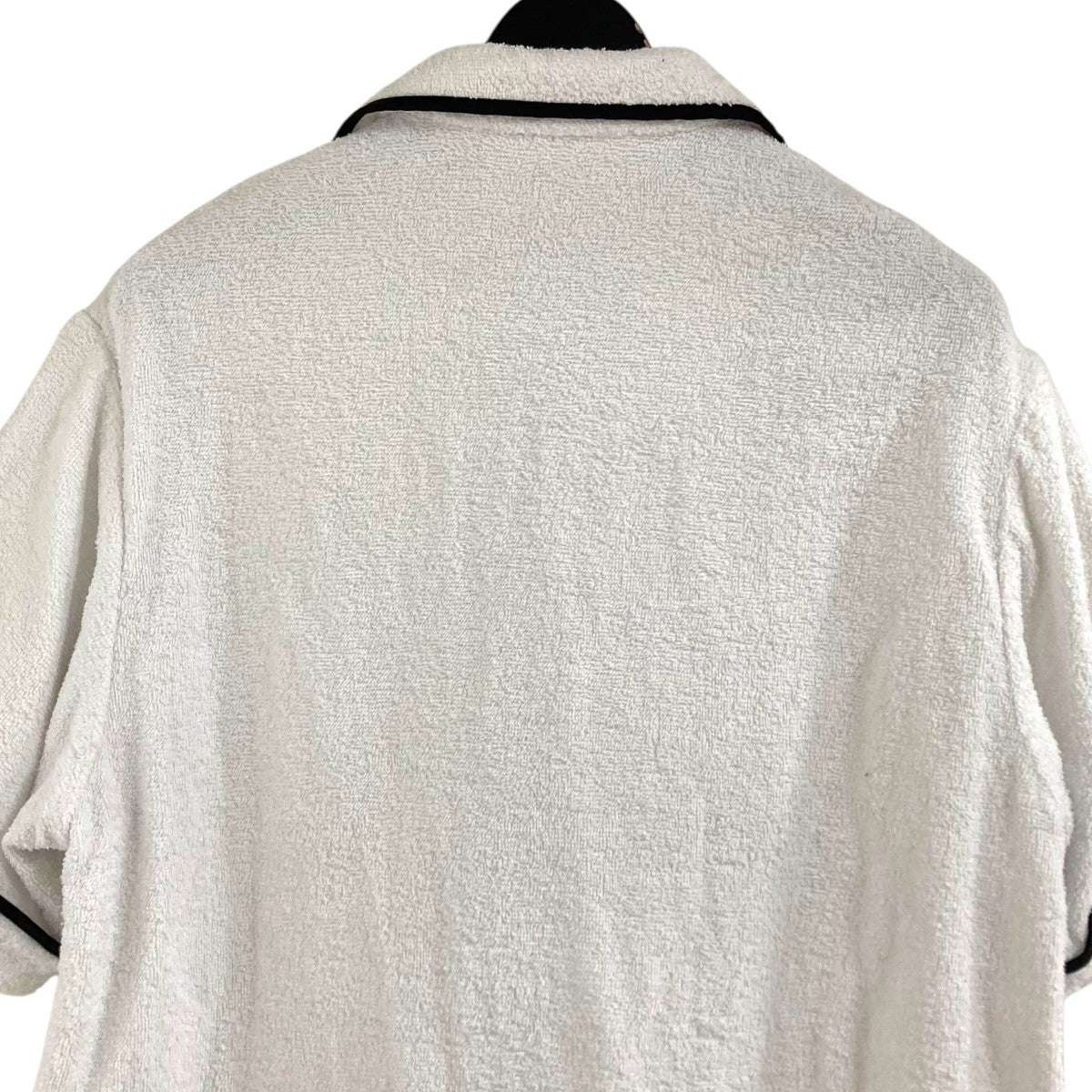 PRADA(プラダ) 22SS三角ロゴプレート コットンテリーボウリングシャツ