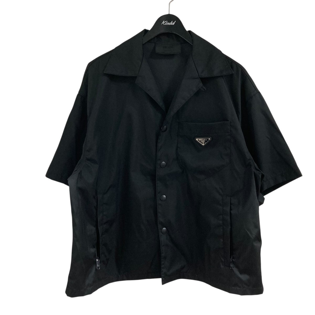 PRADA(プラダ) 三角ロゴプレートオープンカラーシャツ SC449