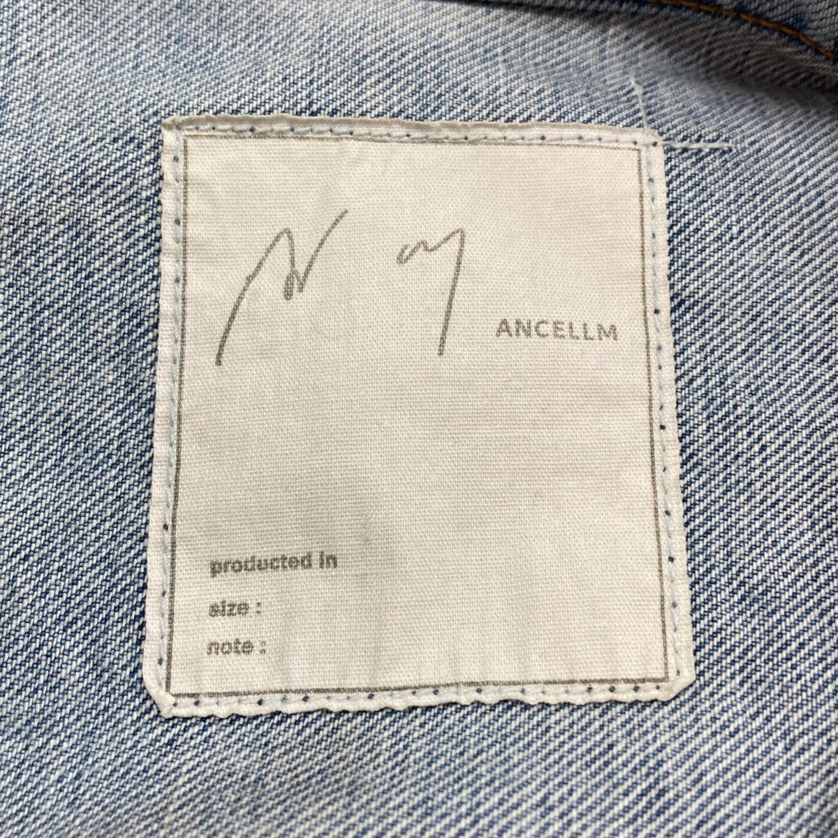 ANCELLM(アンセルム) ダメージデニムジャケット ANC-JK49 ライト