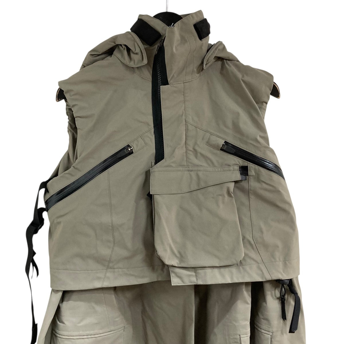 sacai×ACRONYM GORE-TEXナイロンノースリーブトレンチコート 古着・中古-2枚目のアイテム画像