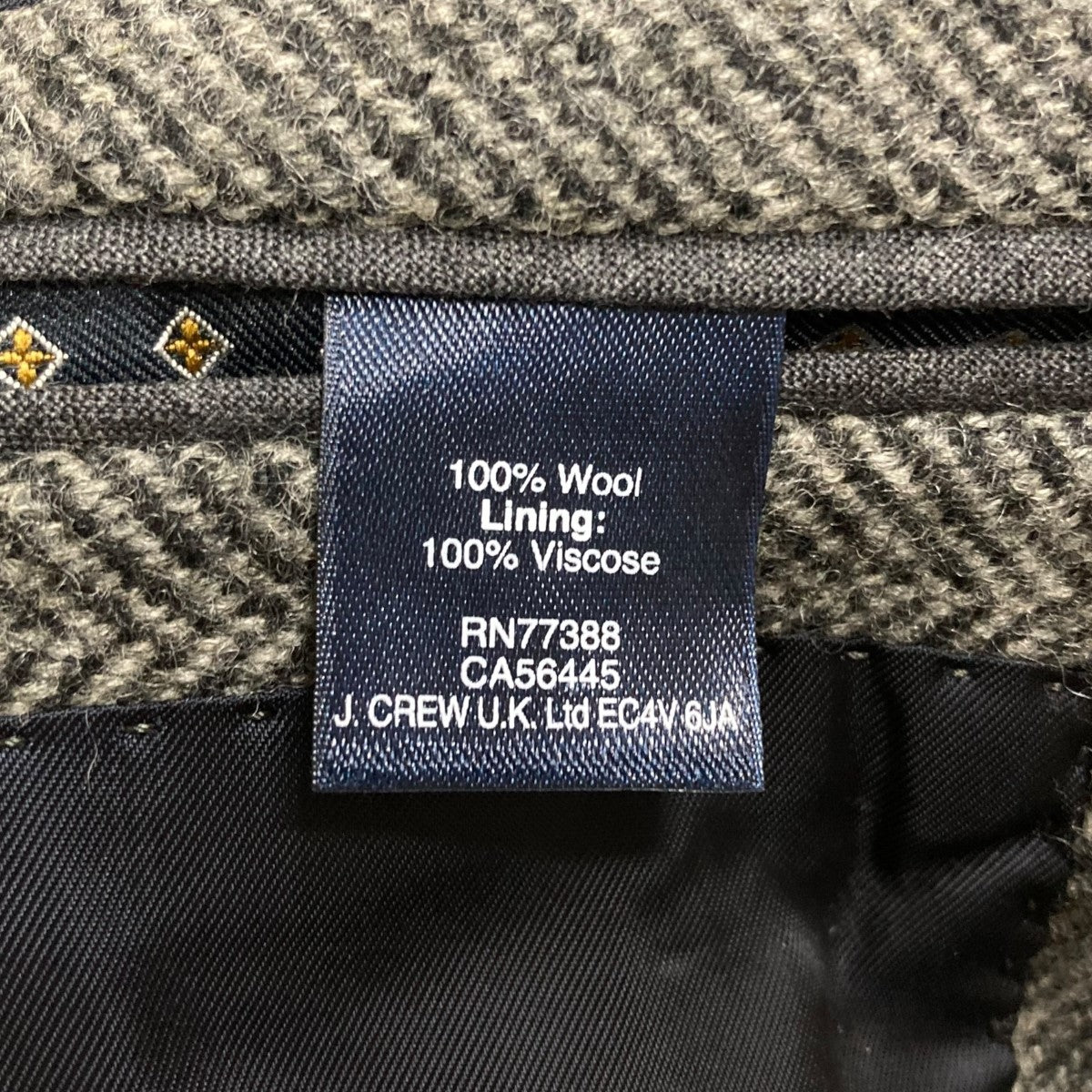 J．CREW ウールテーラードジャケット 古着・中古-6枚目のアイテム画像