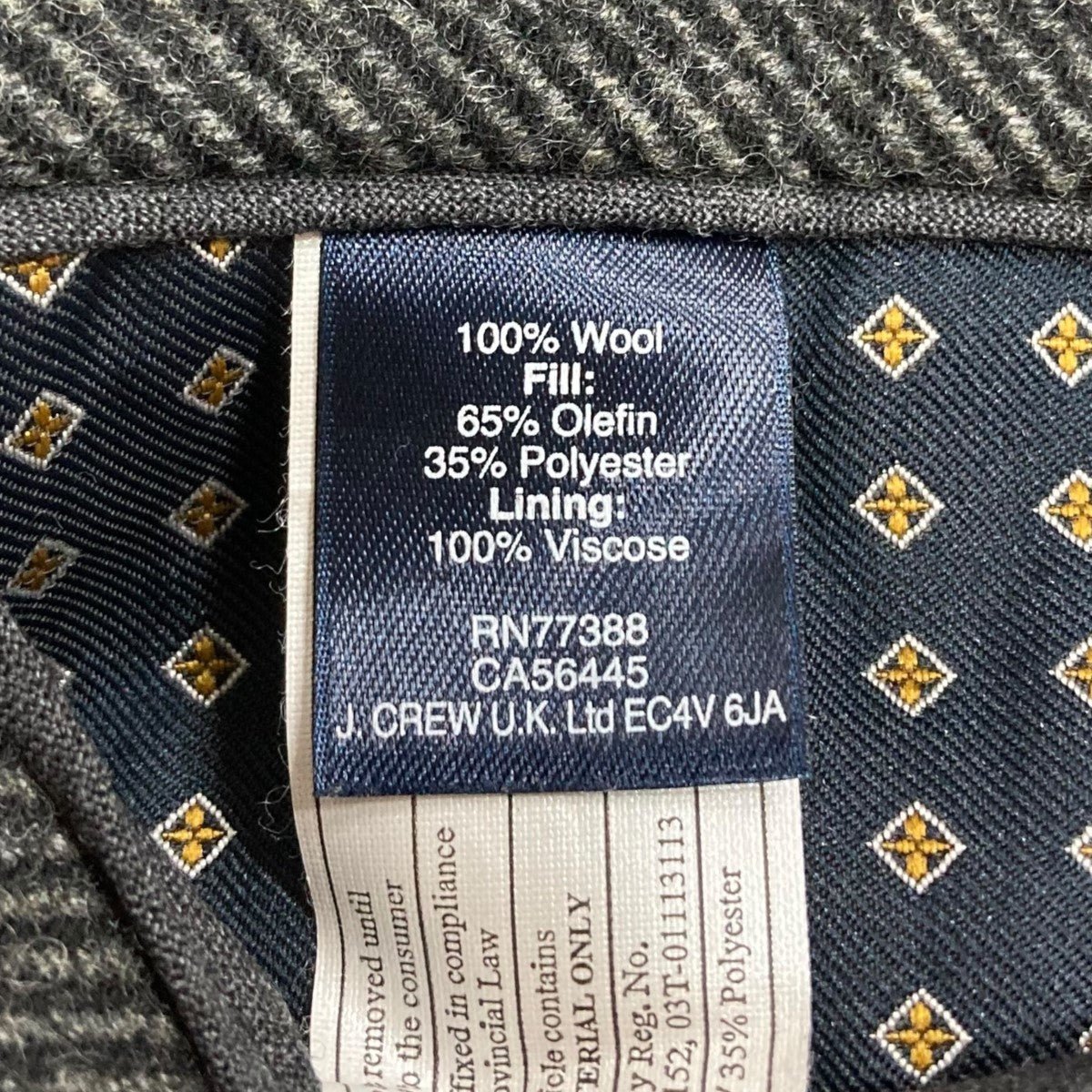 J．CREW ウールコート 古着・中古-7枚目のアイテム画像