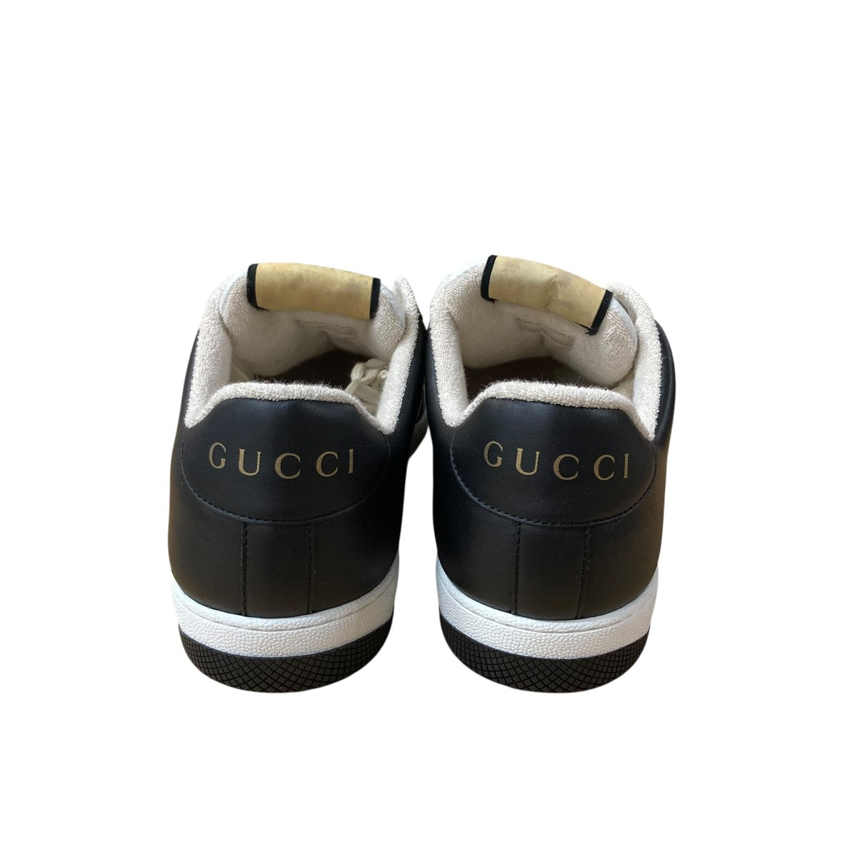 GUCCI(グッチ) SCREENERローカットスニーカー ブラック×ホワイト