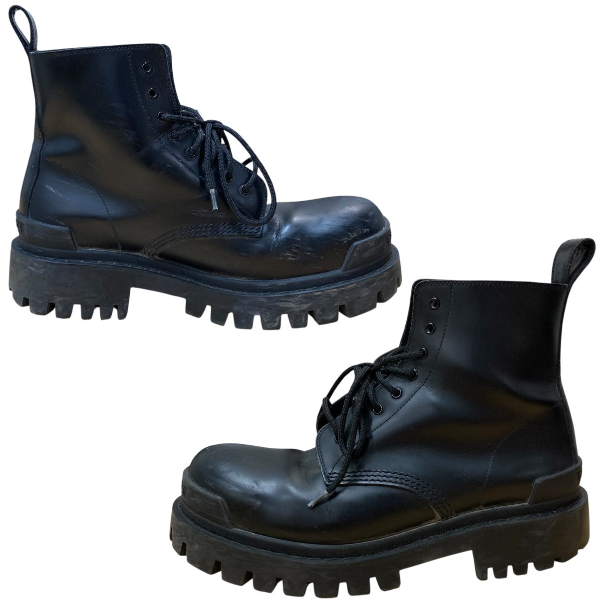 BALENCIAGA バレンシアガ ブーツ レースアップブーツ ブラック