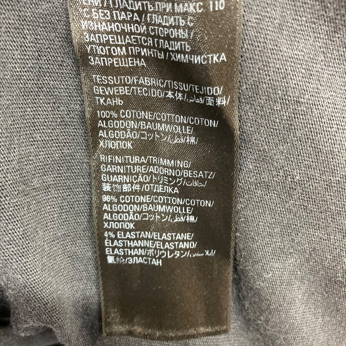 セール☆［BALENCIAGA］プリント コットン Tシャツ タイト BALENCIAGA(バレンシアガ) プリントTシャツ 694576 グレー