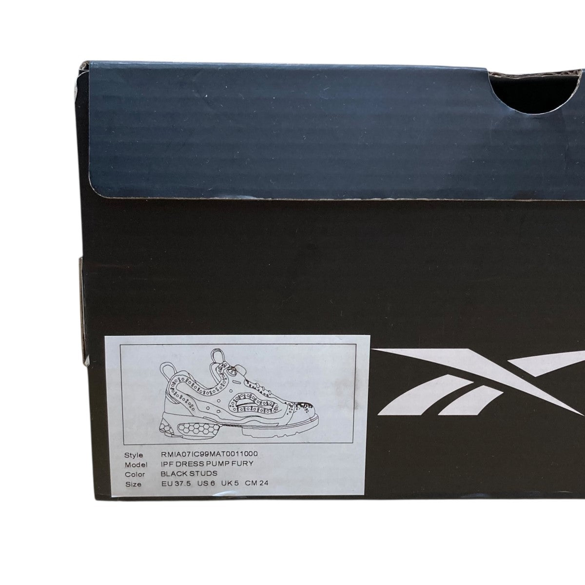 新品未使用 ノワールケイニノミヤ ブラック スタッズ スニーカー noir kei ninomiya×REEBOK スタッズ装飾スニーカー 3O-K101