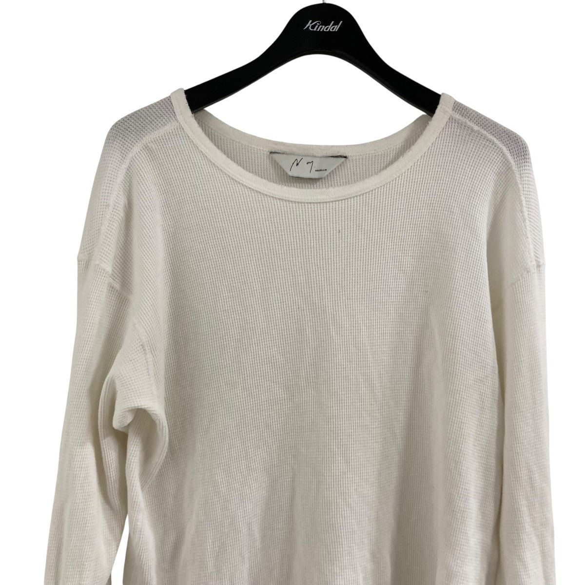 ANCELLM(アンセルム) ダメージワッフルクルーTシャツ ANC-CT37
