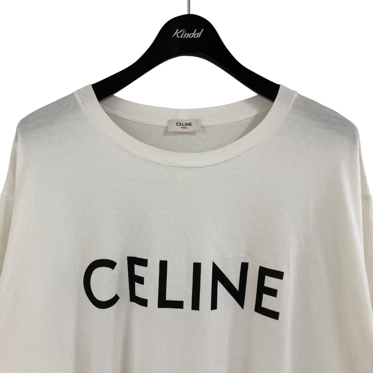 CELINE ロゴ Tシャツ ホワイト CELINE ロゴ Tシャツ ホワイト サイズL - メルカリ