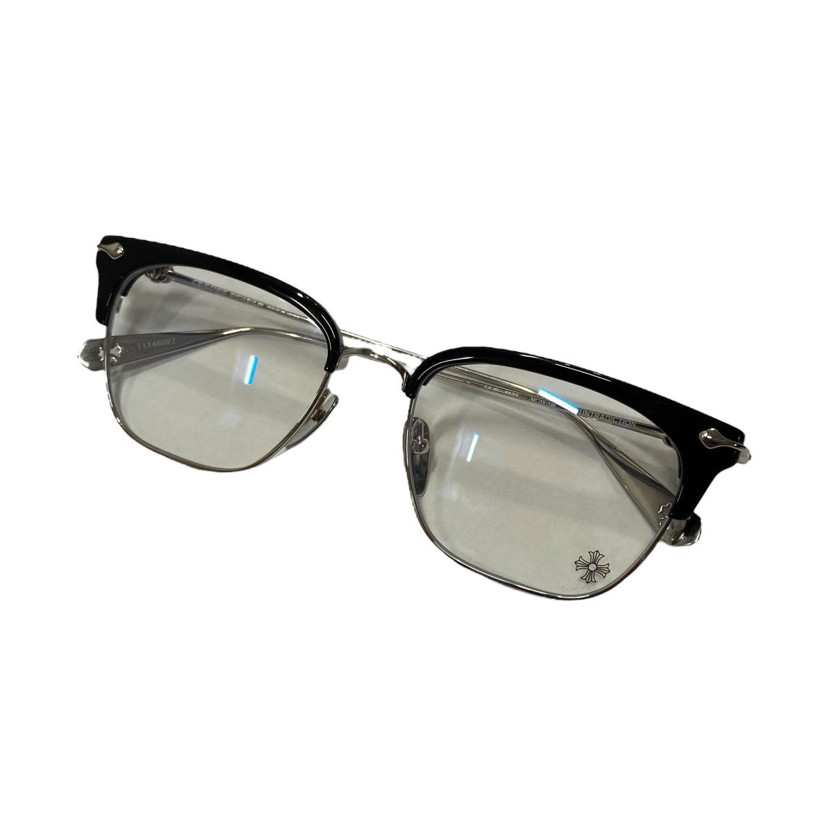 23NEW ＋CHROME HEARTS＋ ラウンド サングラス メガネ ブラック 23NEW ＋CHROME HEARTS＋ ラウンド サングラス メガネ ブラック