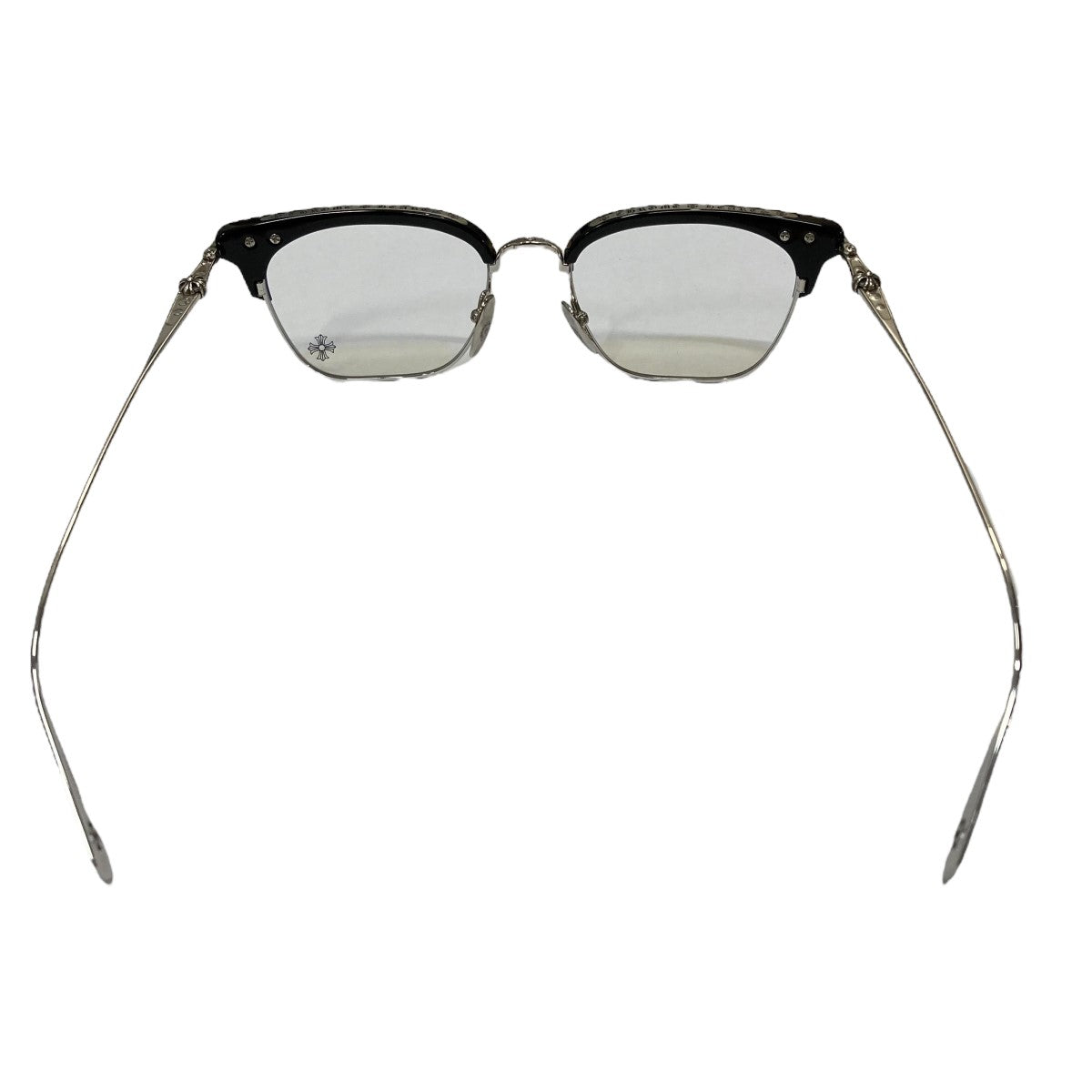 CHROME HEARTS(クロムハーツ) 眼鏡 ブラック×シルバー×クリア