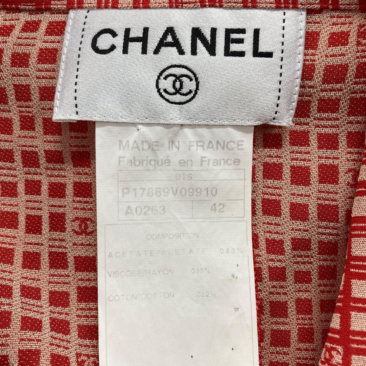 シャネル Tシャツワンピース CHANEL(シャネル) グラフィックシャツワンピース P17889V09910