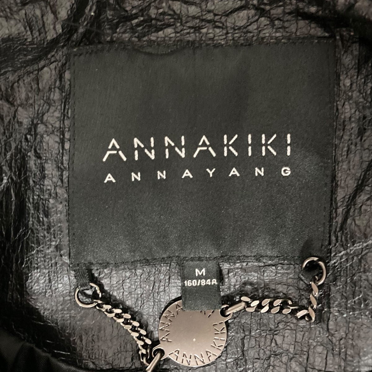 ANNAKIKI(アンナキキ) ジップアップジャケット 318401047Y ブラック