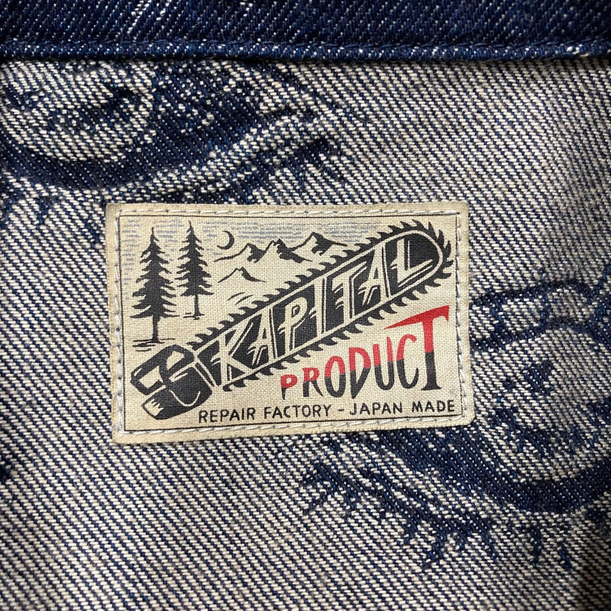 KAPITAL キャピタル インディゴ ダブル ショートジャケット KAPITAL キャピタル Bone Denim Motocross Jacket 14ozモトクロス