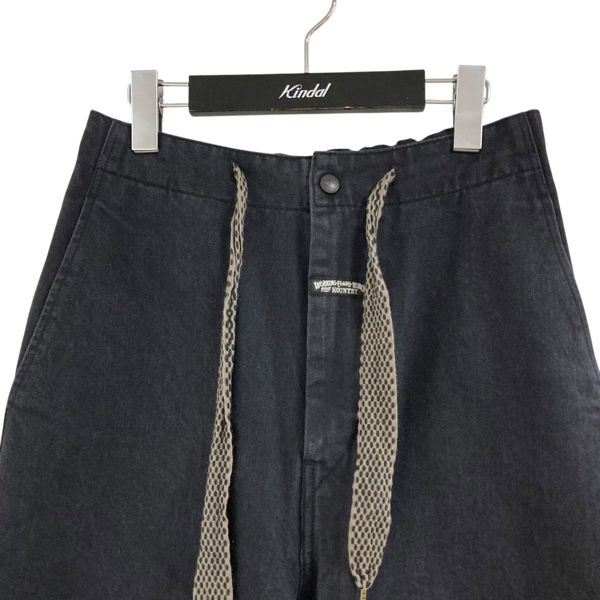 KAPITAL黒ワイドパンツ KAPITAL(キャピタル) 14Oz Black x Kinari Denim Shovel Buggy