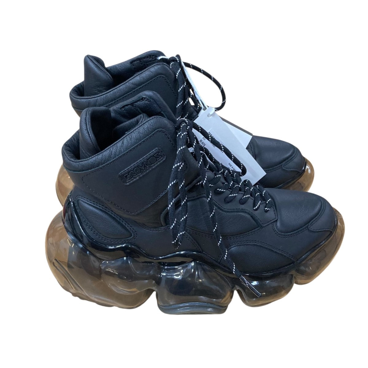 MIKIOSAKEBE grounds ハイカット スニーカー black GROUNDS(グラウンズ) ハイカットスニーカー ブラック サイズ