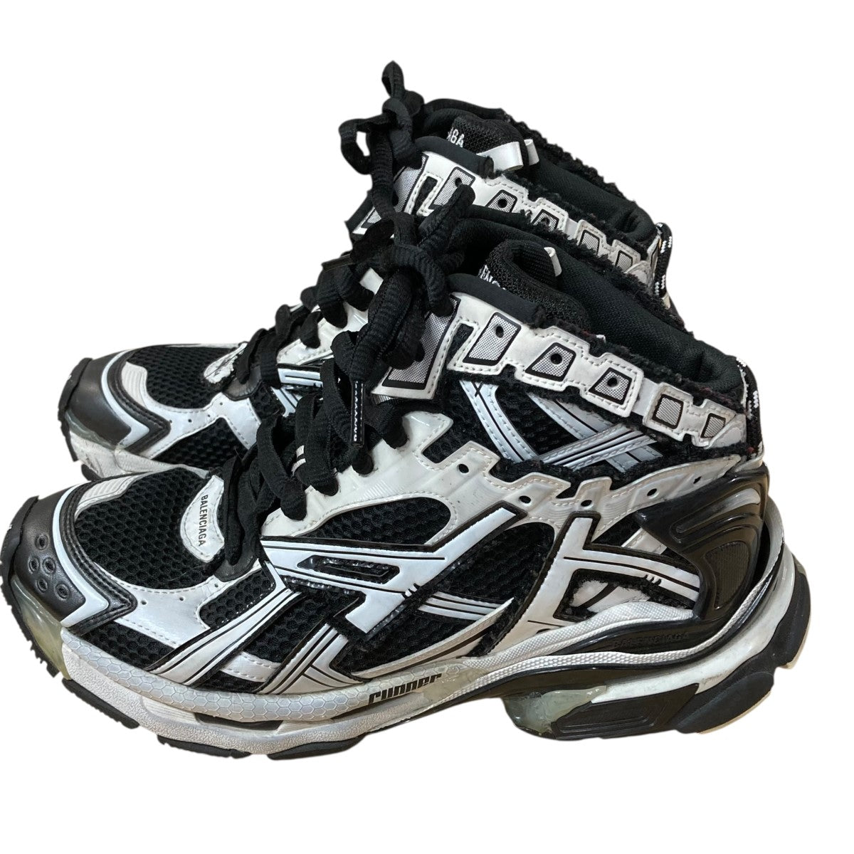 【BALENCIAGA】60mmテクノランナースニーカー BALENCIAGA(バレンシアガ) RUNNER ランナーヴィンテージ加工